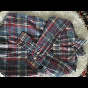 Boys Ralph Lauren poplin cotton long sleeve shirt